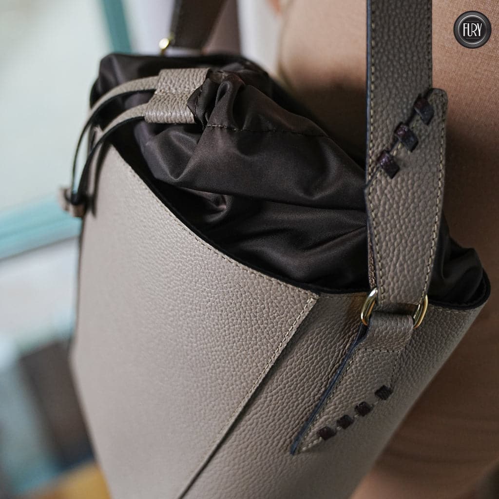 Secchiello Marta in pelle Fury#colore_taupe