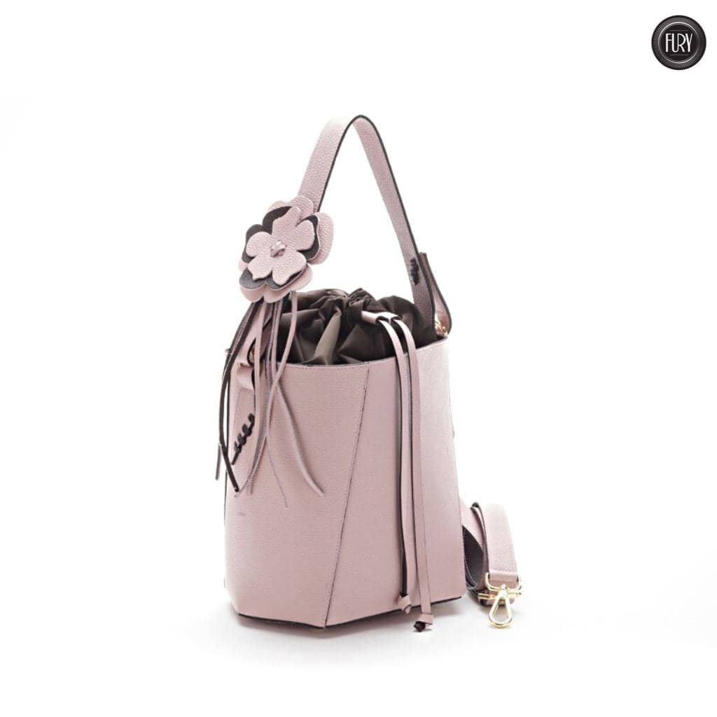 Secchiello Marta in pelle Fury#colore_cipria