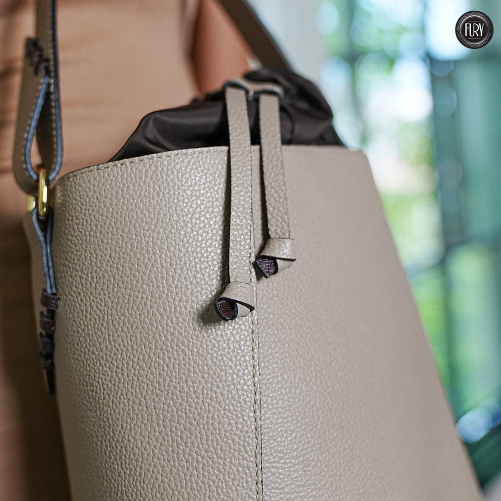 Secchiello Marta in pelle Fury#colore_taupe