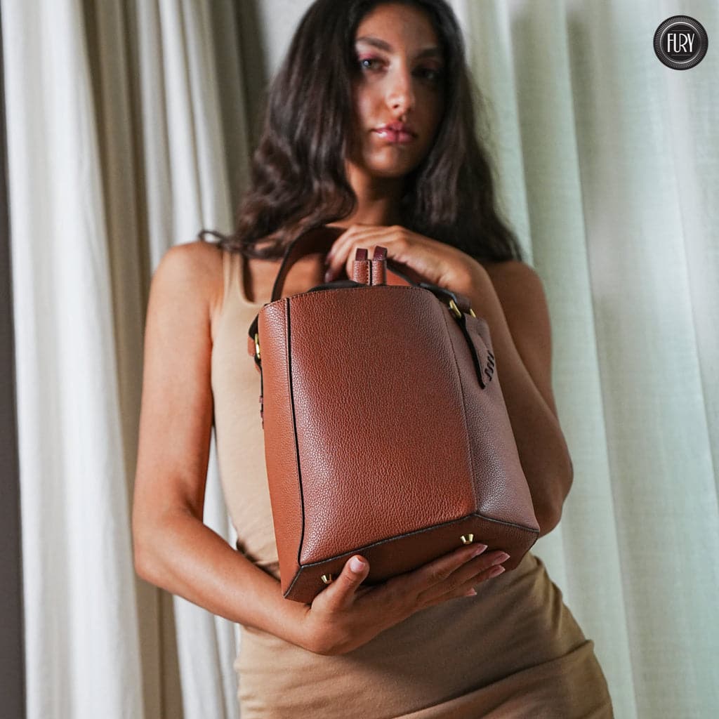 Secchiello Marta in pelle Fury#colore_cuoio
