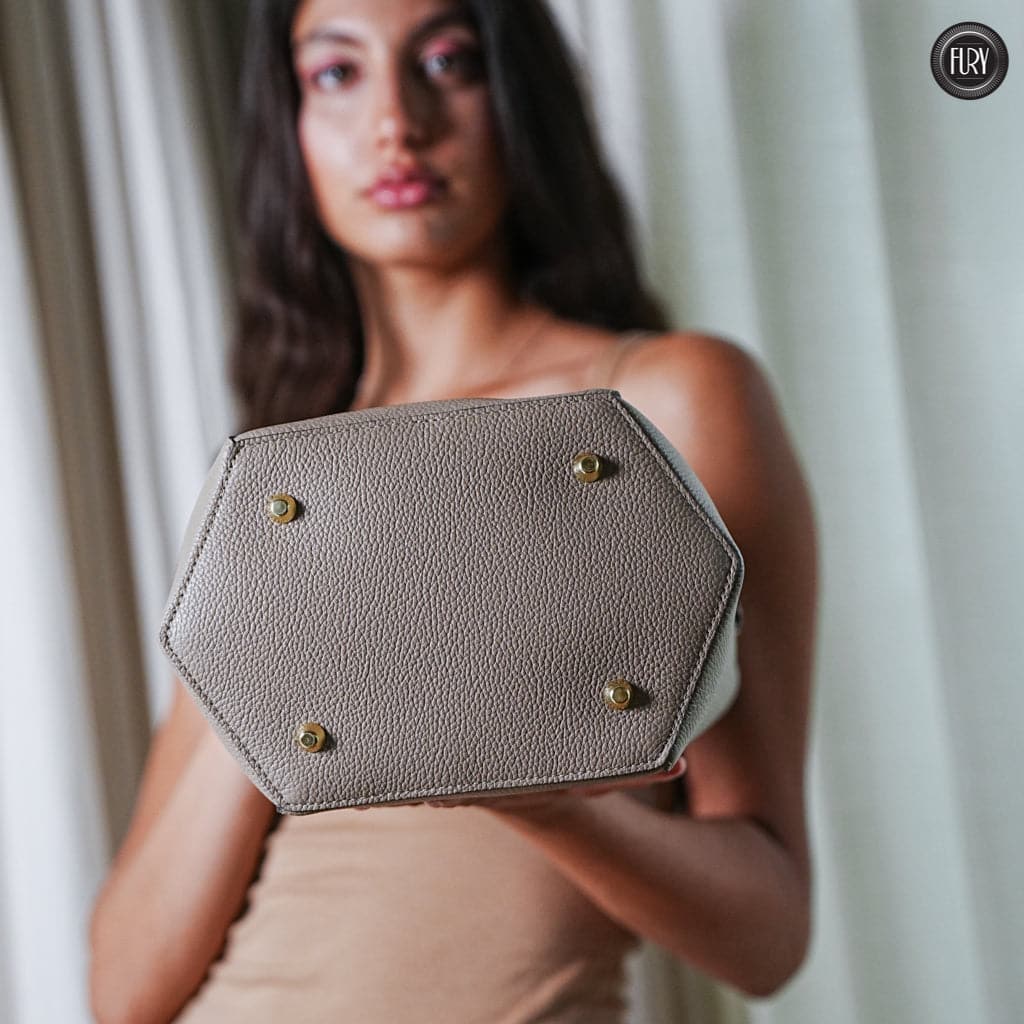 Secchiello Marta in pelle Fury#colore_taupe