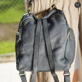 Zainetto multitasche in pelle Fury Bags#colore_grigio