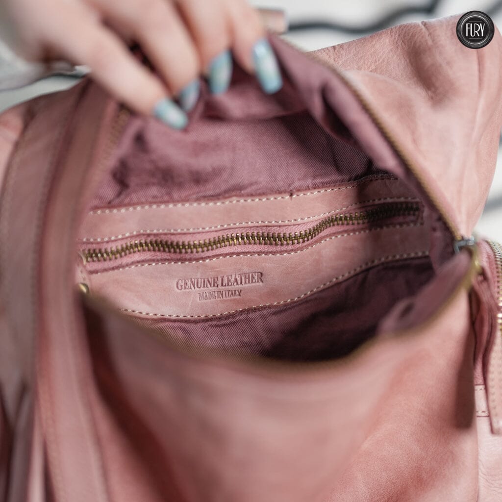 Zainetto Volterra in pelle intrecciata - Preordine - Fury