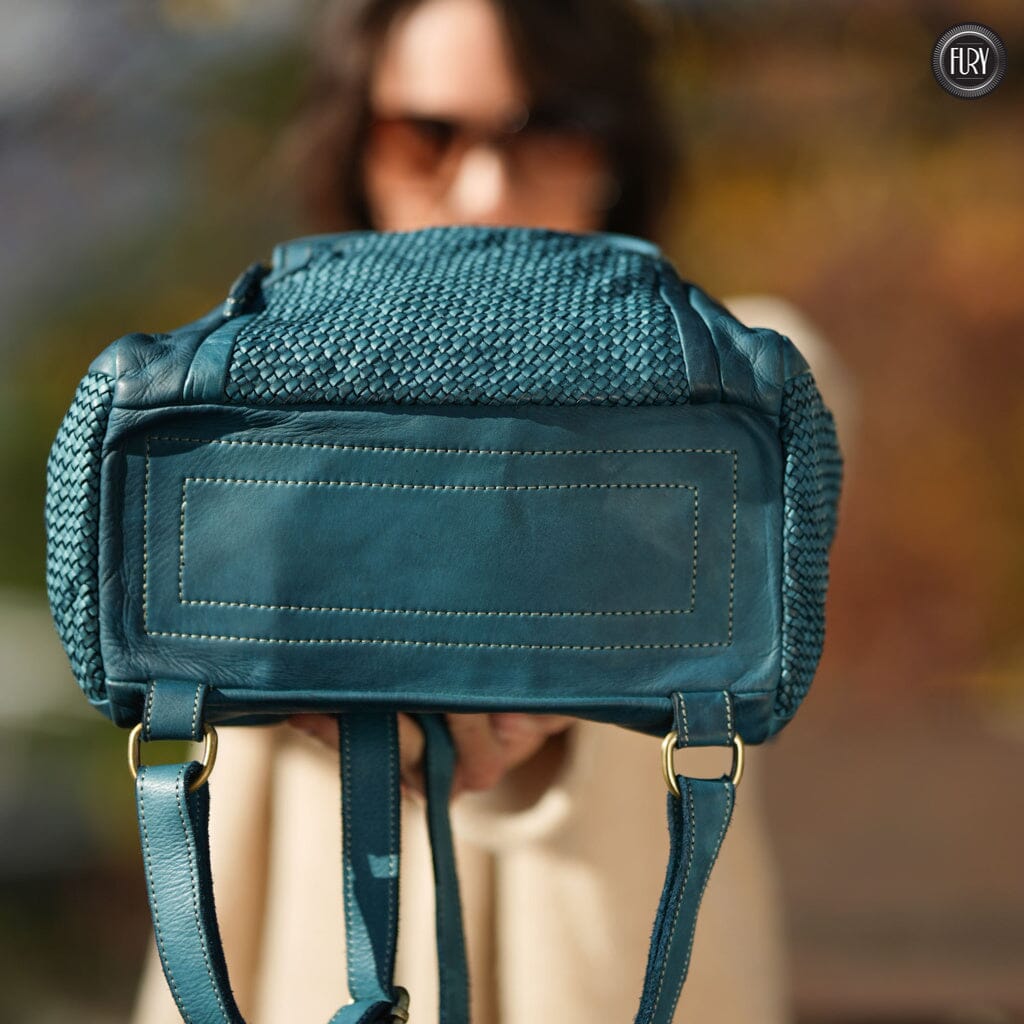 Zainetto Volterra in pelle intrecciata - Preordine - Fury