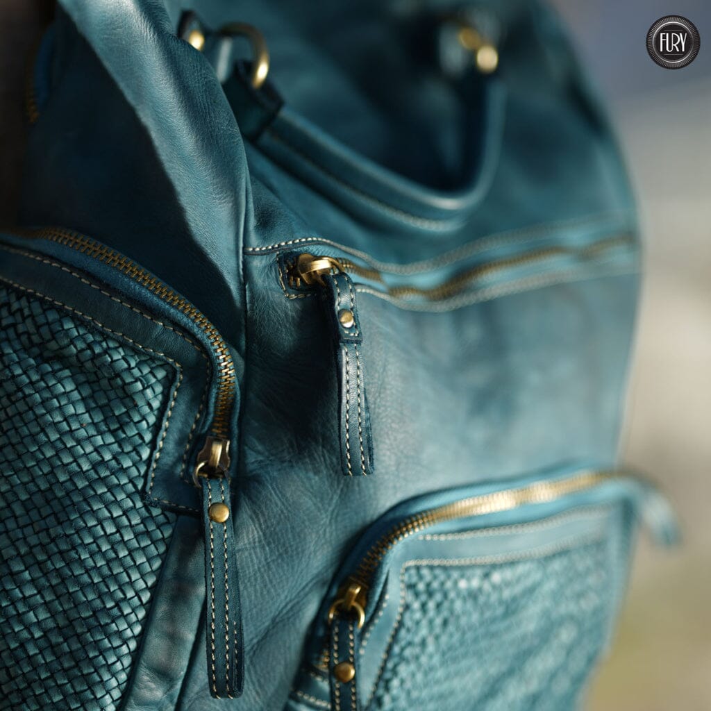 Zainetto Volterra in pelle intrecciata - Preordine - Fury