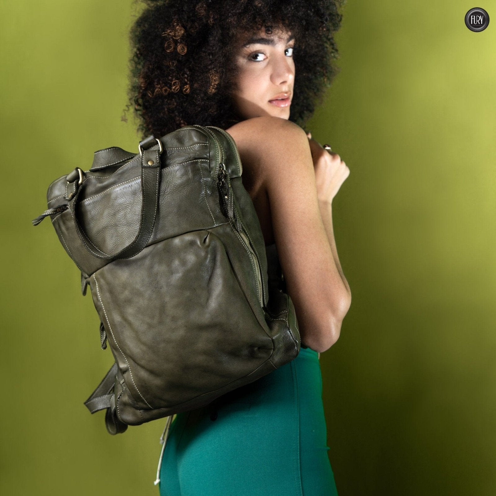 Zaino Daily unisex in pelle - Fury