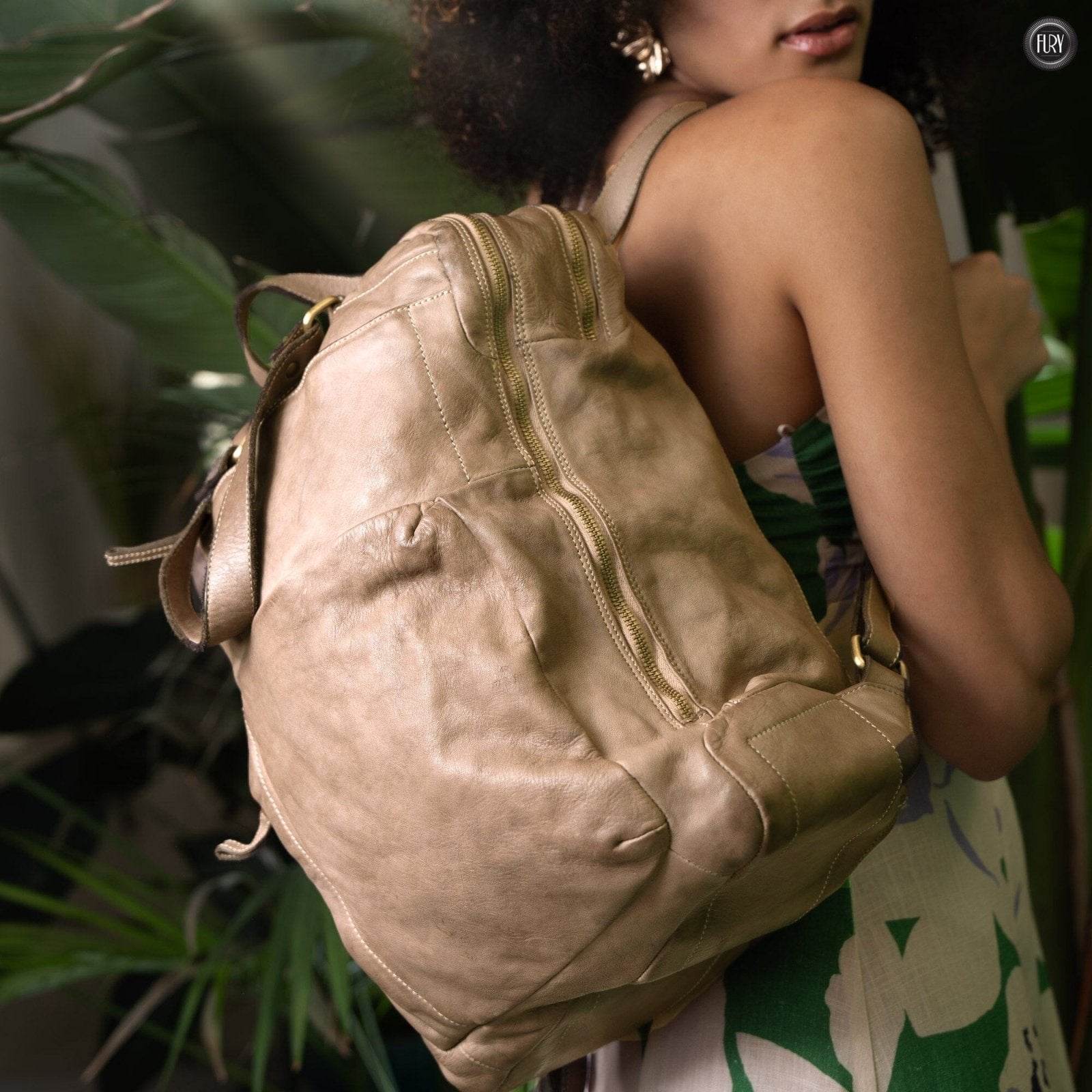 Zaino Daily unisex in pelle - Fury