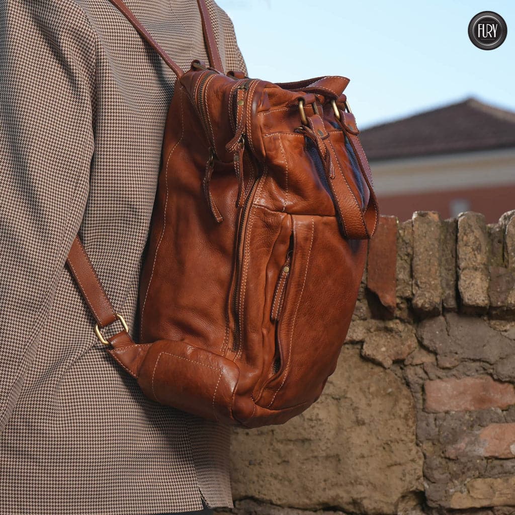 Zaino Daily unisex in pelle - Fury