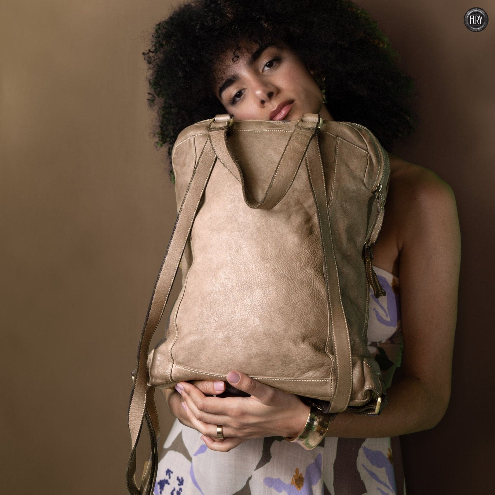 Zaino Daily unisex in pelle - Fury