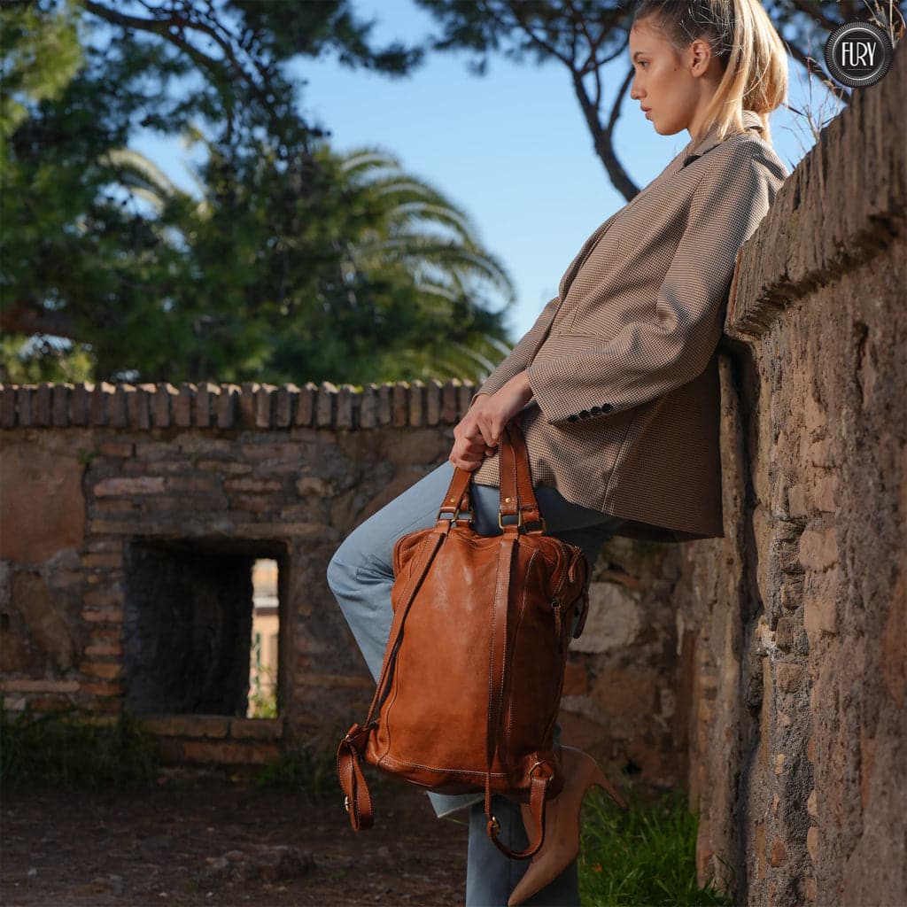 Zaino Daily unisex in pelle - Fury