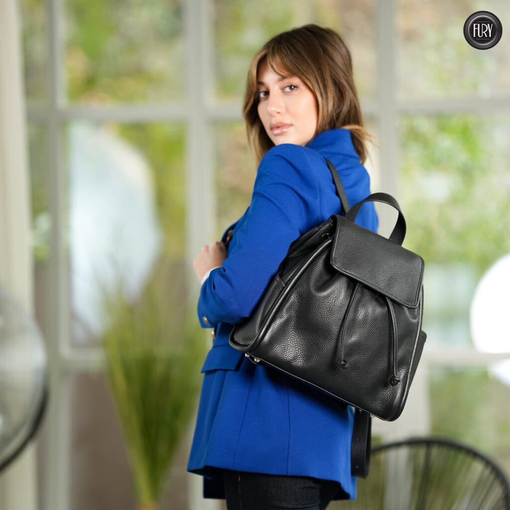 Zaino Helliot in pelle Fury 