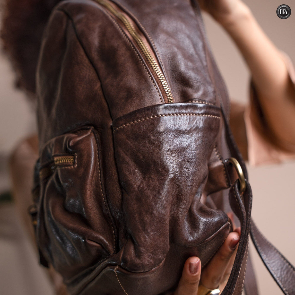 Zaino Ken in pelle Fury 
