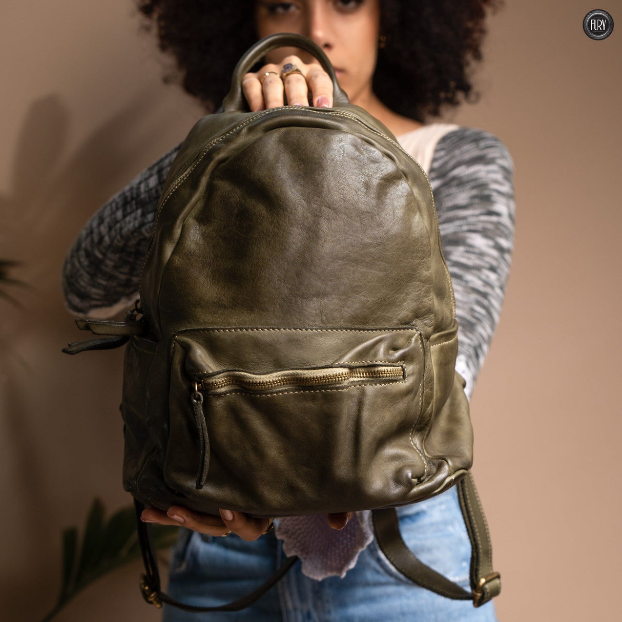 Zaino Ken in pelle Fury 