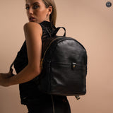 Zaino Kevin in pelle Fury Bags Nero